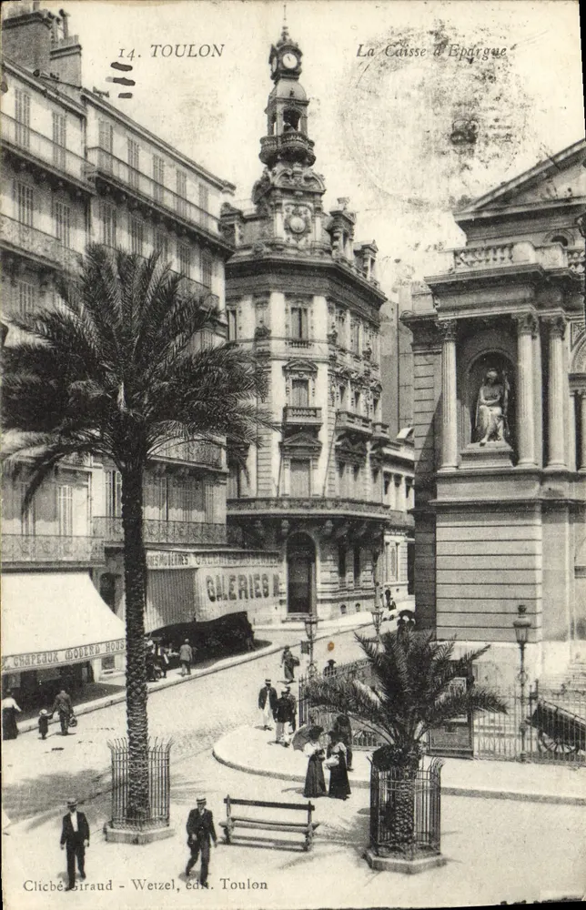Toulon — A Caixa de Poupança — Clicbê Giraud - Weitzel, editor Toulon - Frente