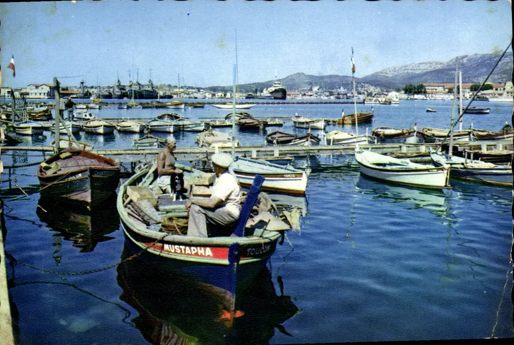Port de Toulon — scène de pêcheurs et bateaux — REFLETS DE PROVENCE - Vorderseite