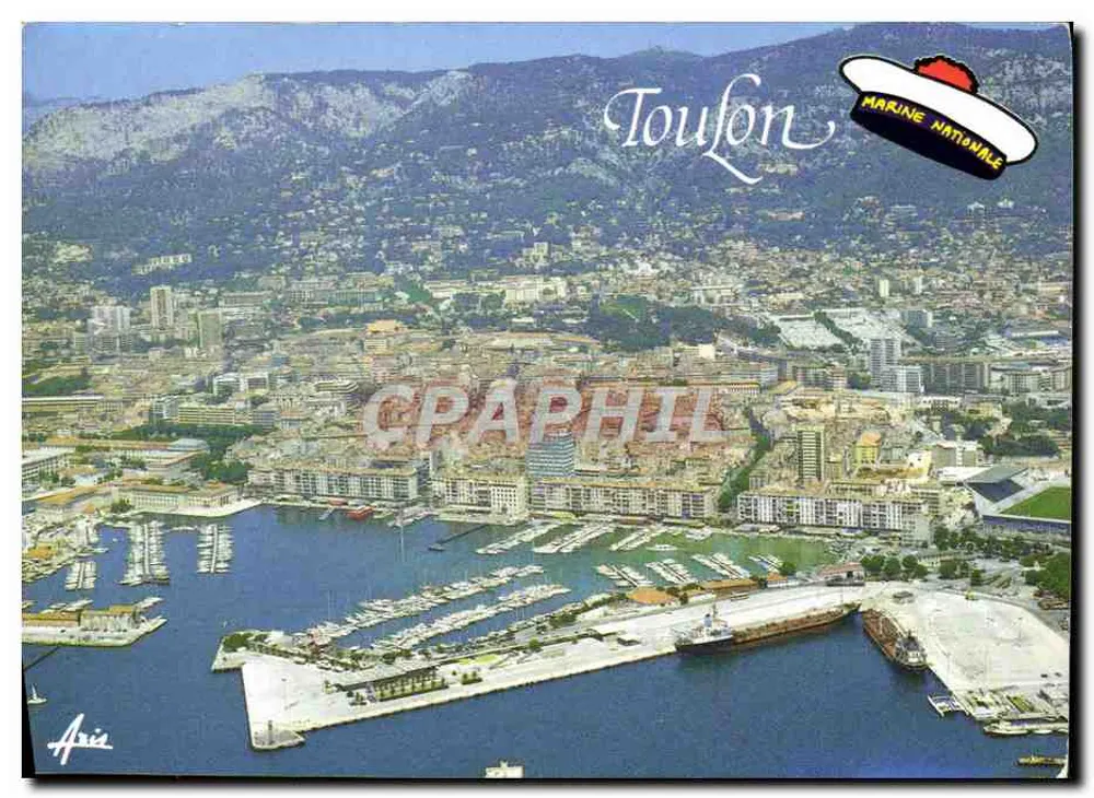Toulon — Luftbild des Hafens — Les Editions Aris, n° 3 546 - Vorderseite