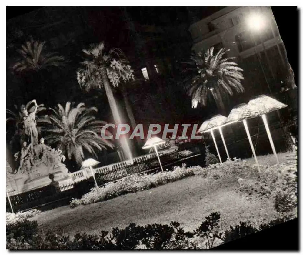 Platz der Freiheit — Nacht und die Gärten — Éditions de la Place de la Liberté, Toulon - Vorderseite