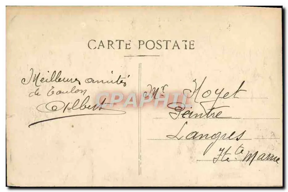 Toulon - Caerne Blindée — editor desconhecido, número de série não visível - Verso