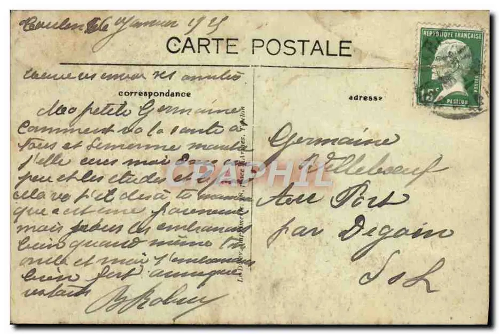 Toulon - Cap Brun — À travers un Sentier — Éditeur : imprimeur non visible, n° 87 - Verso