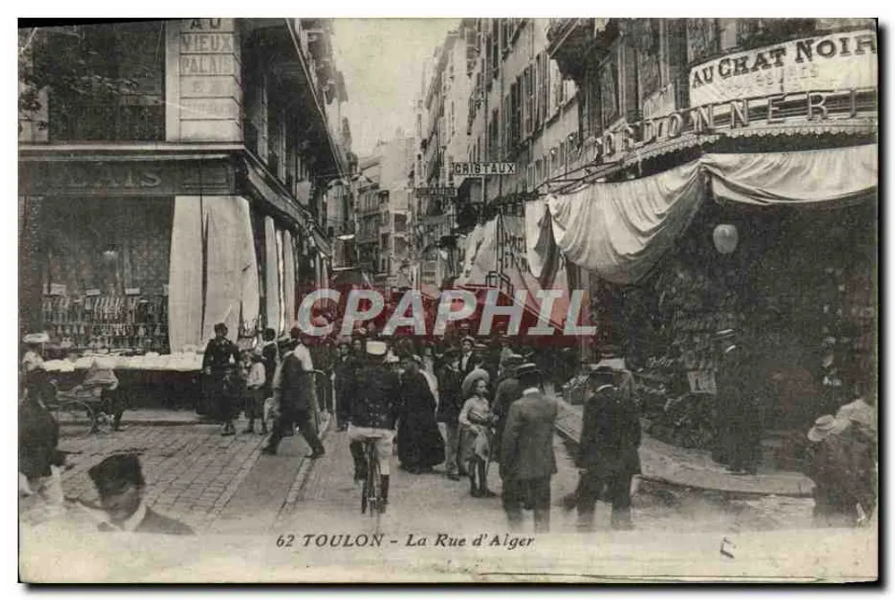Toulon — A Rue d'Alger — n° 62 - Frente
