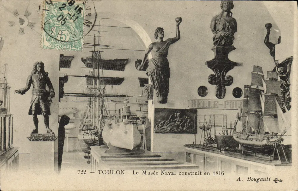 Toulon — O Museu Naval construído em 1816 — A. Bougault - Frente