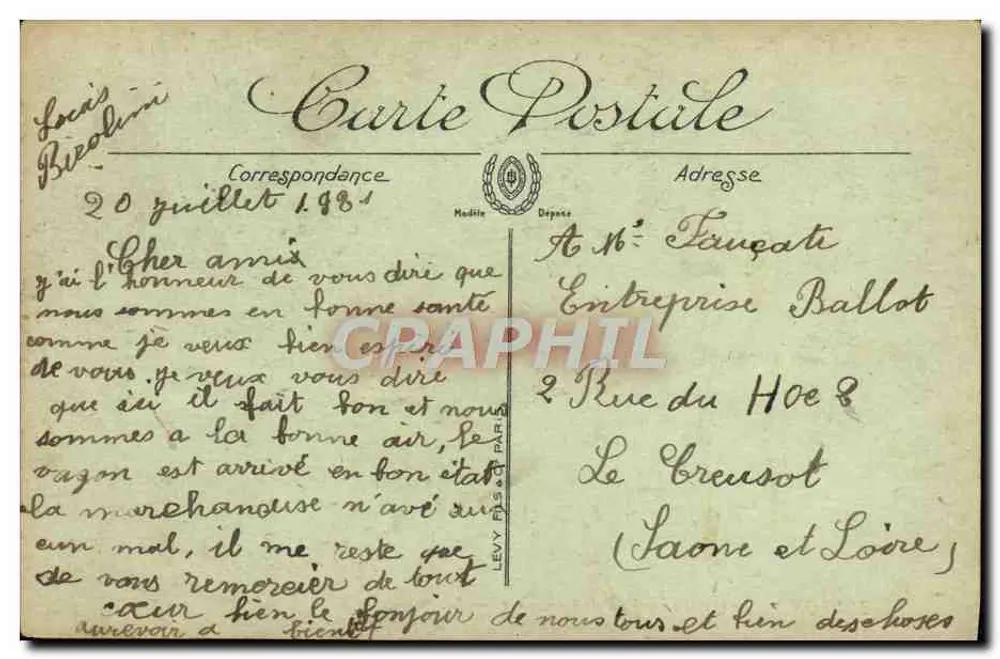 Toulon — Le Quai et le Port de Commerce — LL - Rückseite