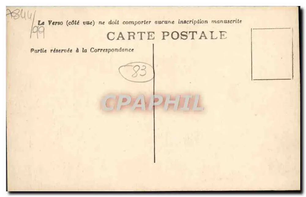 Côte d'Azur - TOULON — Anse de Méjean — Editor não identificado, número de série 540 - Verso