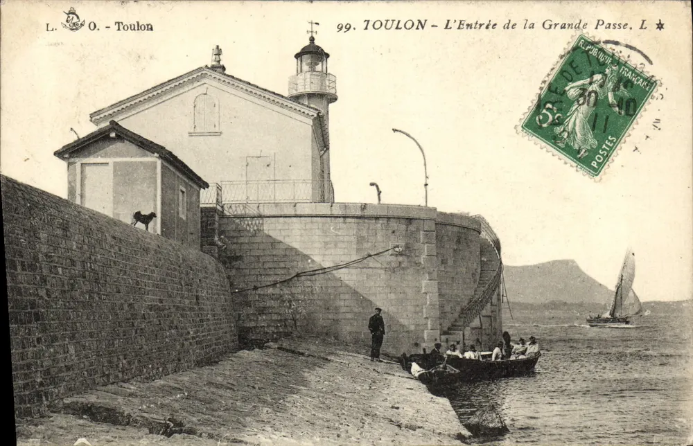 Toulon — Der Eingang zur Grande Passe — L. O. - Toulon, n°99 - Vorderseite