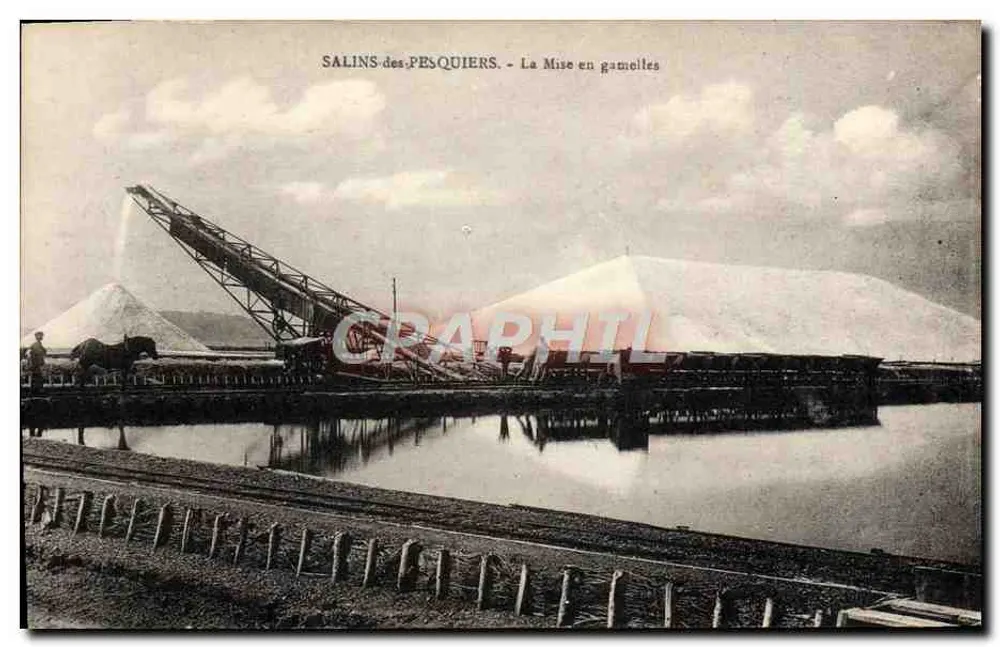 Salins des Pesquiers — Die Salzbeladung — unbekannter Verleger - Vorderseite