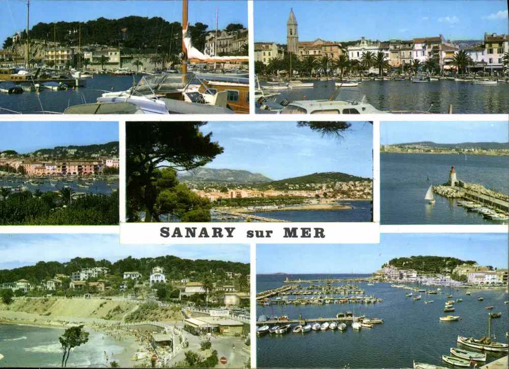 Sanary-sur-Mer — vista panorâmica do porto e das praias — Edições Naturelles - Frente