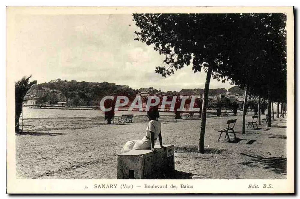 Sanary (Var) — Bulwar Bains — Edit. B.S. - Awers