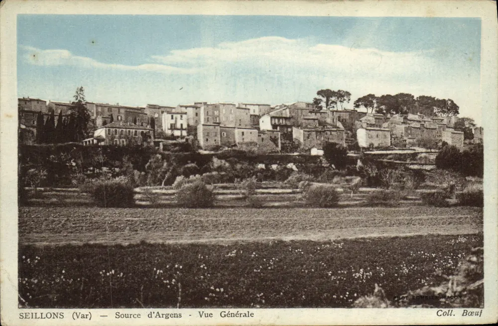 Seillons (Var) — Fonte de Argens — Vista Geral — Fot. Bomnier-Macon - Frente