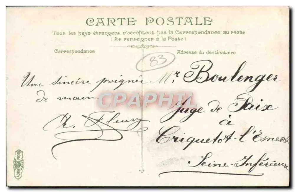 Toulon - Kasernen Gouvion St Cyr — 2863 — Verlag L.V. & Cie - Rückseite