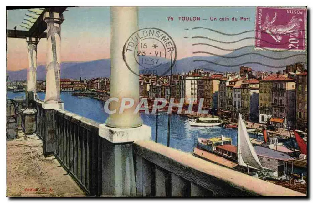 Toulon — Ein Stück des Hafens — Verlag Céline, Nr. 5 - Vorderseite