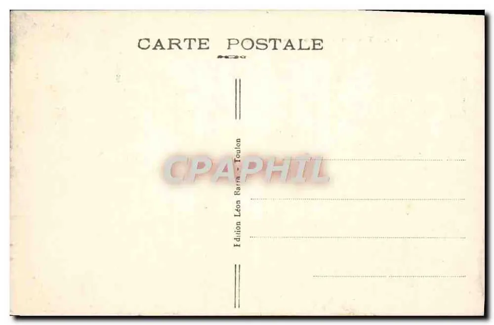 Toulon - O Cabo Marrom - A Praia — Edição Léon Rerra - Verso