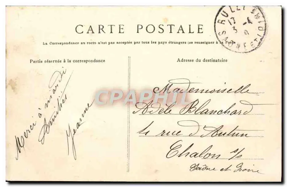 Toulon (Var) — Denkmal der Vereinigung — Cliché J. Felix - Rückseite