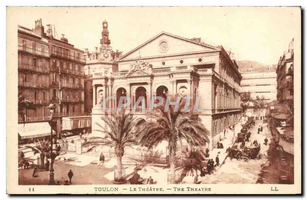 Toulon — A Vista do Teatro — The Theatre — LL - Frente