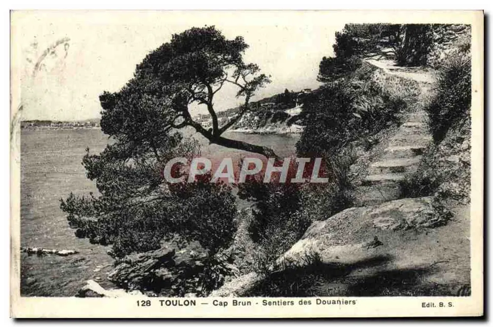 Toulon — Cap Brun — Sentiers des Douaniers — Edit. B. S. n°128 - Vorderseite