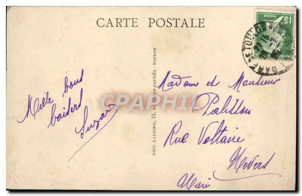 Toulon - Promenade du Littoral — Verlag Laugier, n°48 - Rückseite
