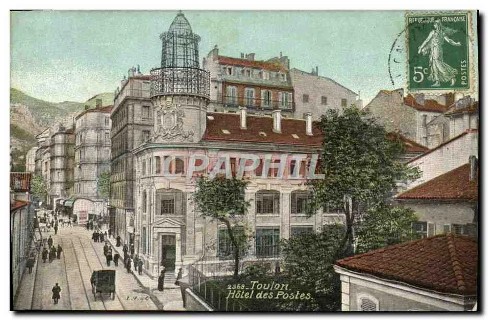 Toulon — Hotel das Postas — editor L.V.C.O. - Frente