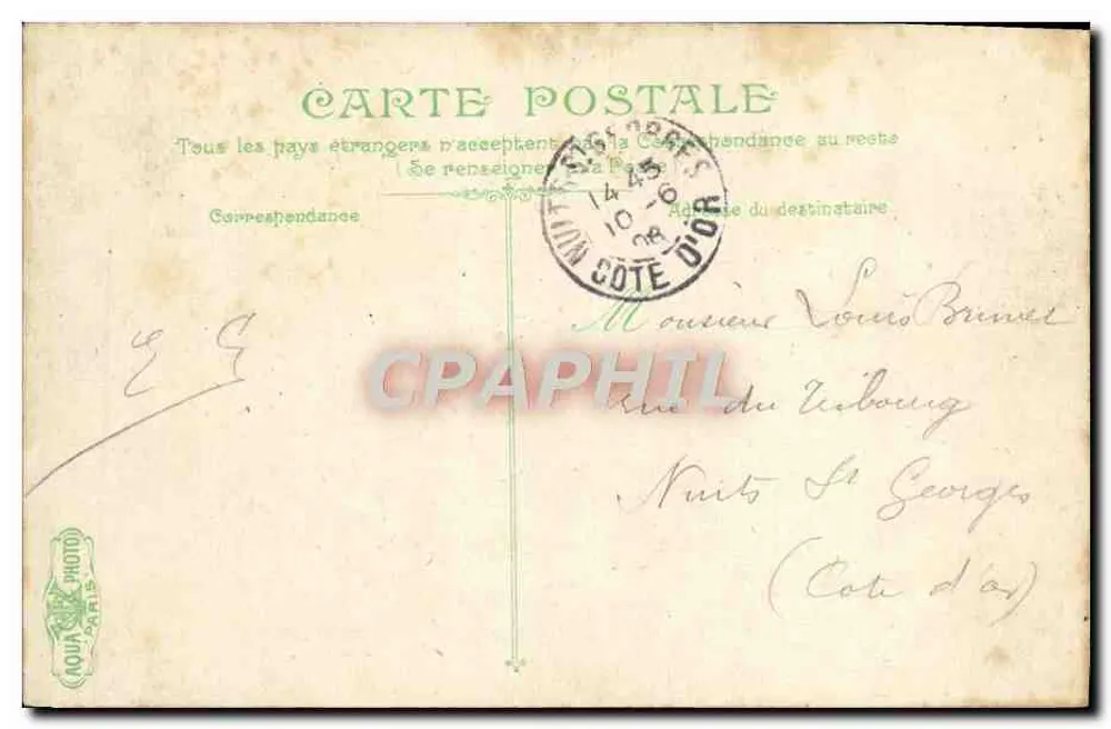 Toulon — Hotel das Postas — editor L.V.C.O. - Verso