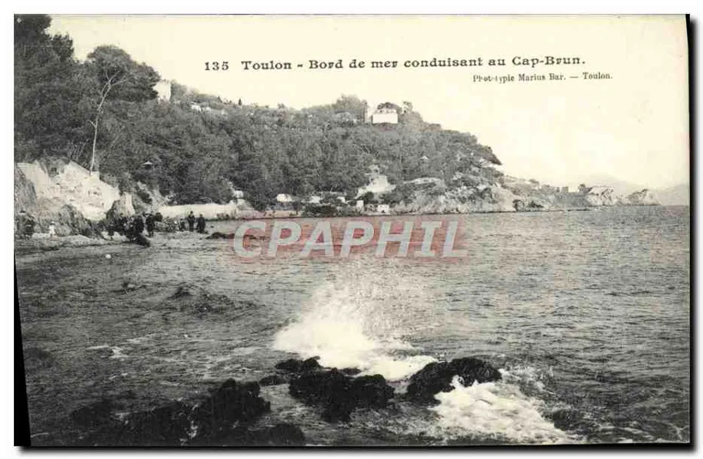 Toulon - Seepromenade führend zum Cap-Brun — Prototyp Marius Bar — n°135 - Vorderseite