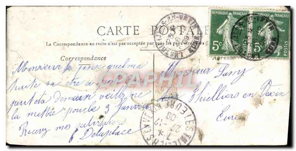 Toulon — Kiosque de musique et Place d'Armes — éditeur STAEREX, PARIS - Rückseite
