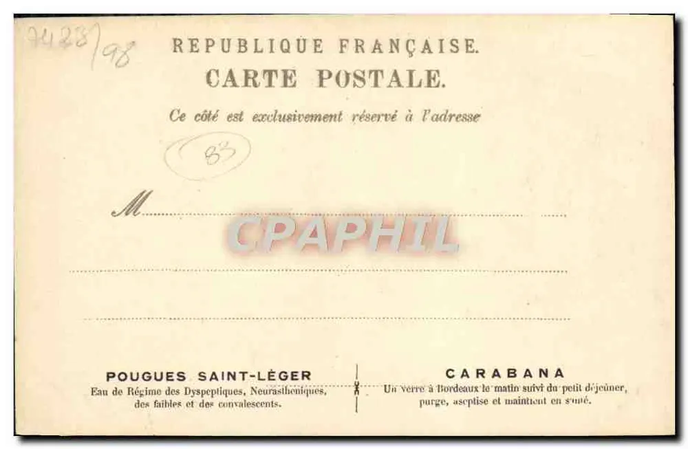 Boulevard de Strasbourg — Toulon — editor desconhecido, número de série não visível - Verso