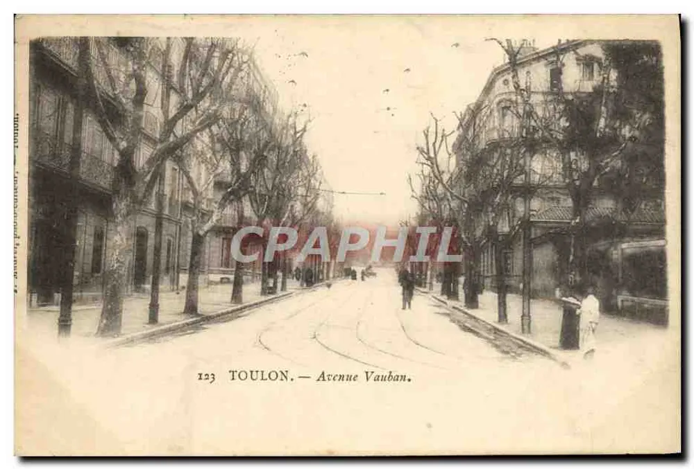 Toulon — Avenida Vauban — editor Anaret, n° 123 - Frente