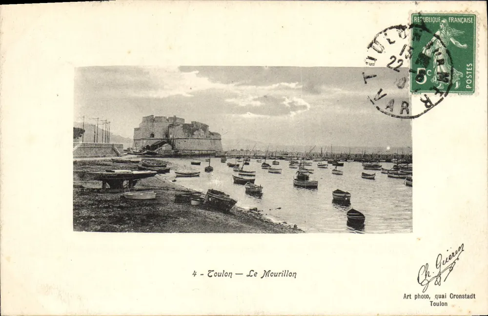 Toulon — Le Mourillon — Foto artística, calçadão Cronstadt - Frente