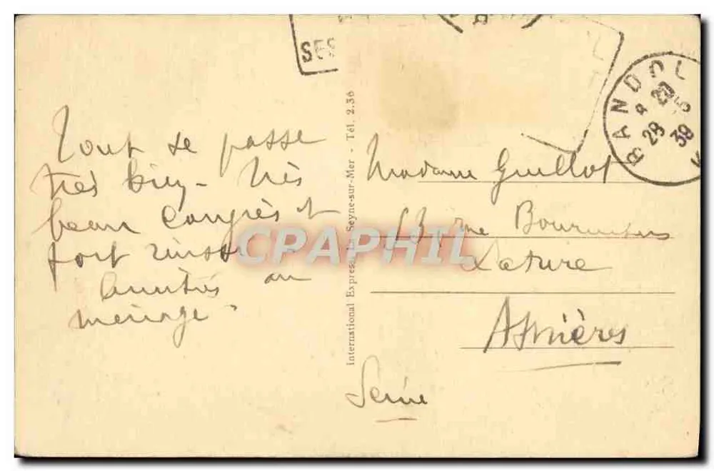 Toulon - Les Jardins du Mourillon — Côte d'Azur — Verlag L'Express, Nr. 25 - Rückseite