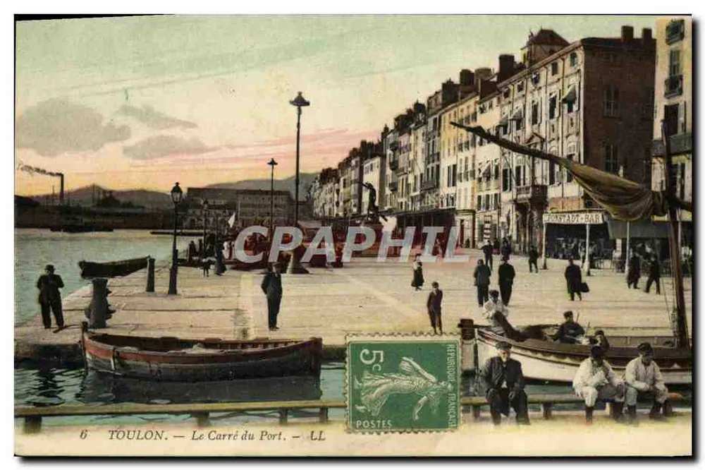 Toulon — Ansicht des Hafenviertels — LL - Vorderseite