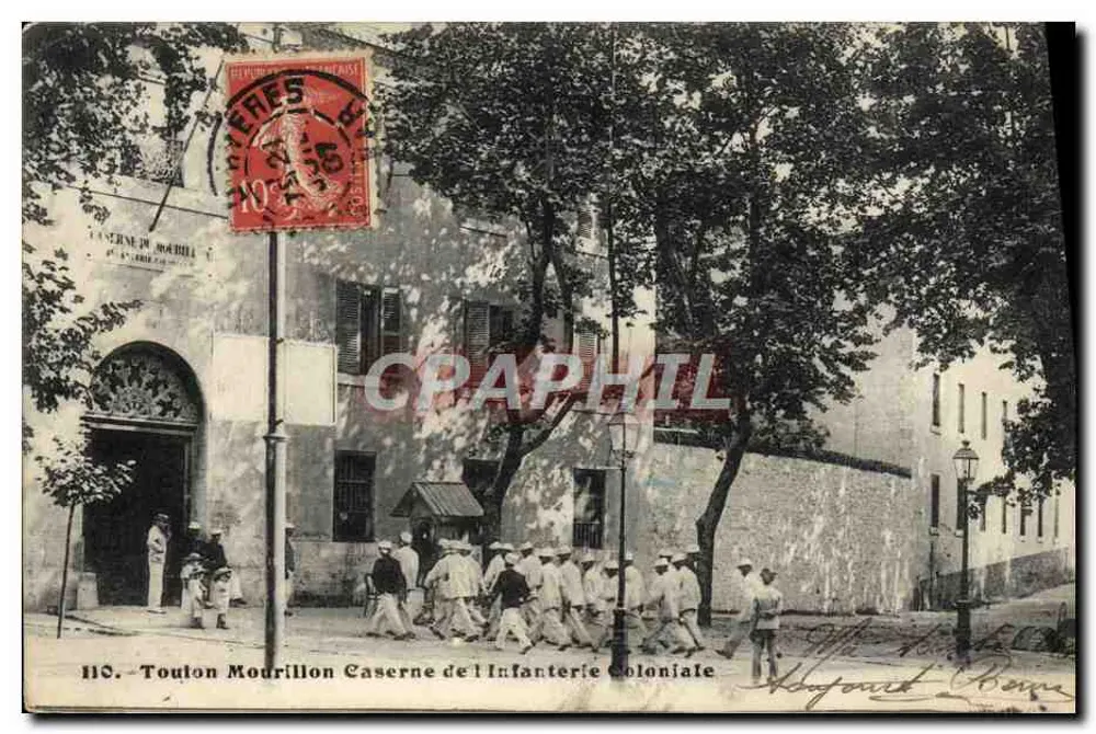 Toulon Mourillon - Kasernen der Kolonialinfanterie — Verlag: Mourillon, Nr. 110 - Vorderseite