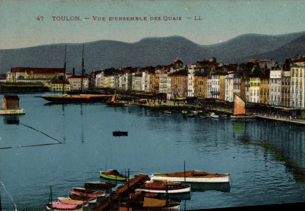 Toulon — Übersicht der Kais — LL - Vorderseite