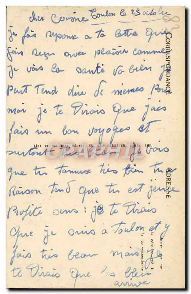 Toulon — Übersicht der Kais — LL - Rückseite
