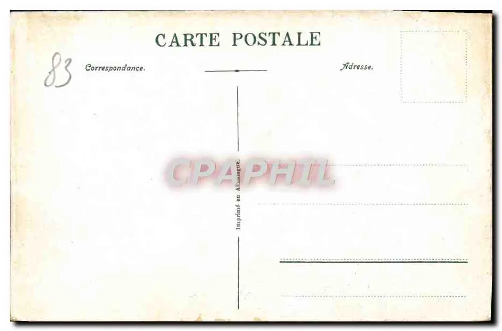 Toulon — Vista dos Quais — Impressão em Allassagne, n°16 - Verso