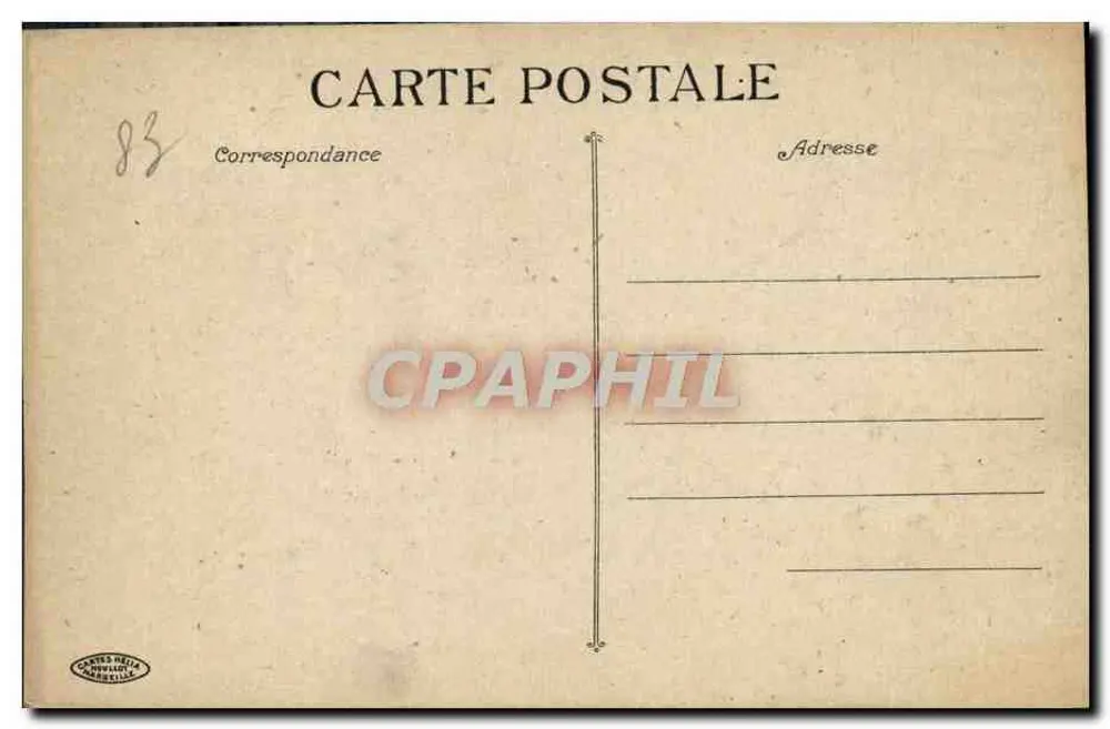 Toulon - O Cais — vista do porto com barcos de vela — Cartes Heija Nerbville - Verso