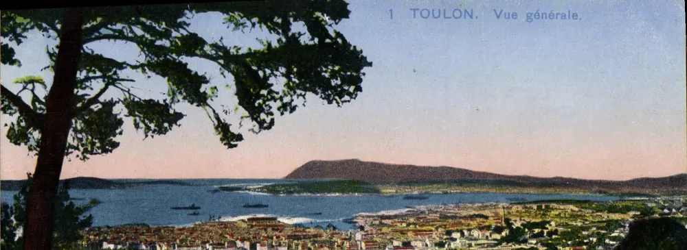 Toulon — Vista geral — Impresso na Alemanha - Frente
