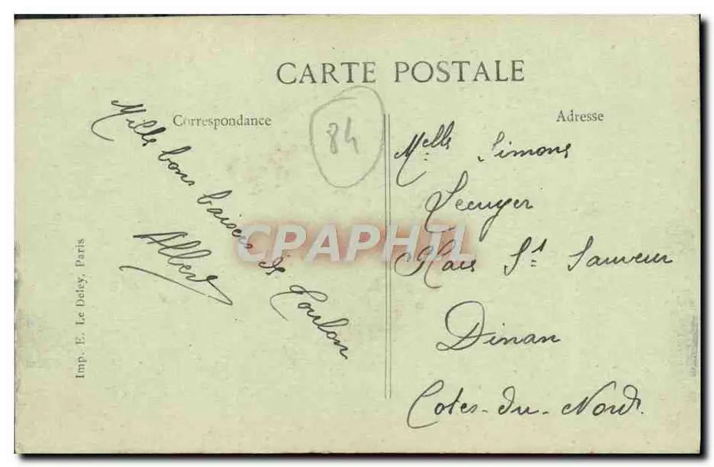 Toulon — Marinewaffenarsenal — Quai de l'Horloge — Verleger E. Le Dekey, Nr. 193 - Rückseite