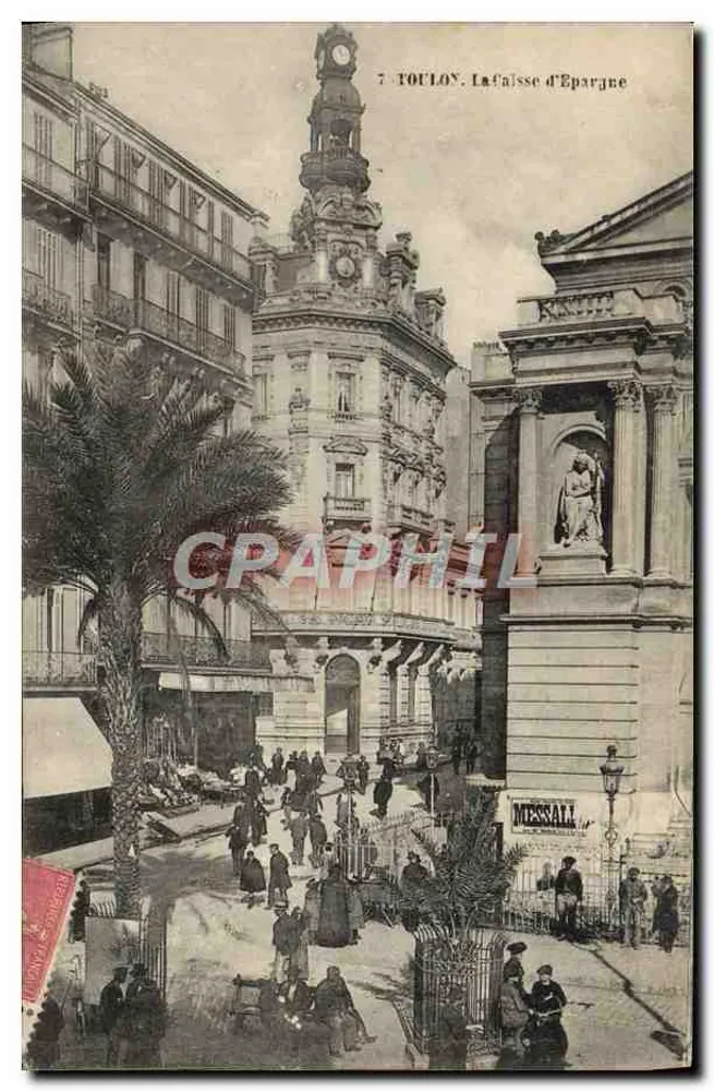 Toulon. A Caixa de Economia — editor Messall, n°7 - Frente