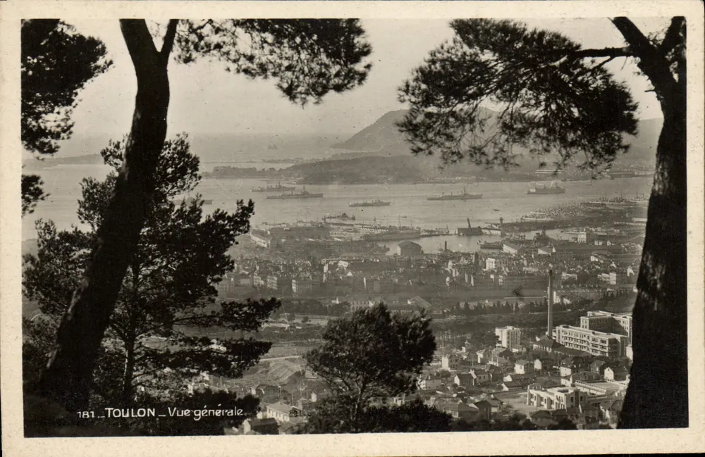 Toulon — Vista geral — Ed. Bolvet-Sourd-Bernard, n° 181 - Frente