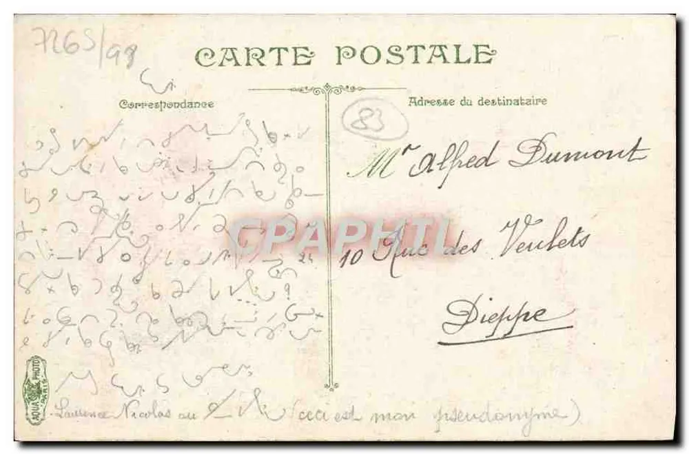 Place Vauban in Toulon — P.L.M. Bahnhof — Verleger A.V.C. - Rückseite