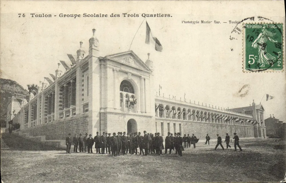 Toulon - Schulkreis der drei Viertel — Phototypie Marie-Bar - Vorderseite