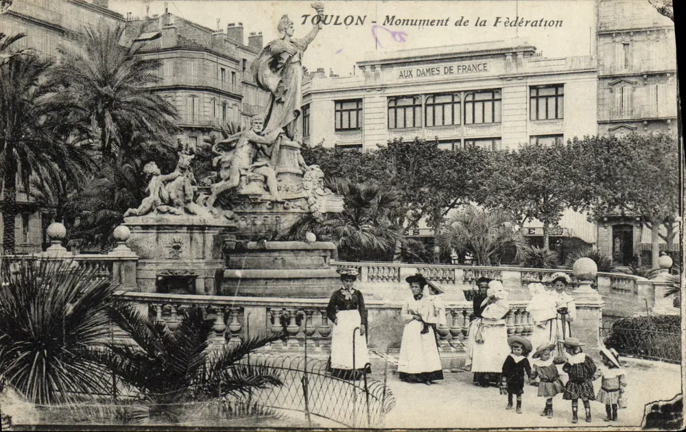 Toulon - Monument der Vereinigung - Denkmal für die Damen Frankreichs - Vorderseite