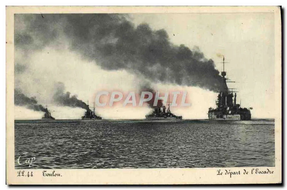 Cap Toulon — Der Abgang der Flotte — LL.44 - Vorderseite