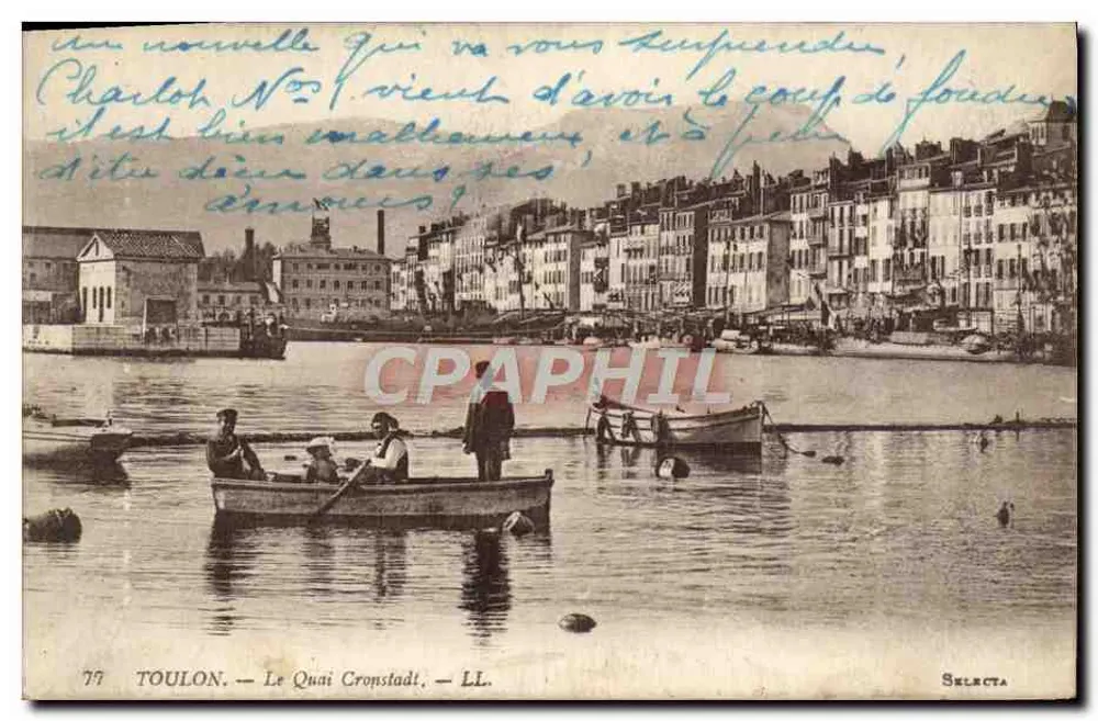 Toulon — Le Quai Cronstadt — Selecta, n°77 - Vorderseite