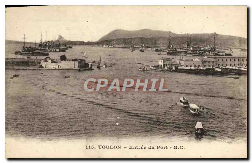 Toulon — Eingang zum Hafen — B.C. - Vorderseite