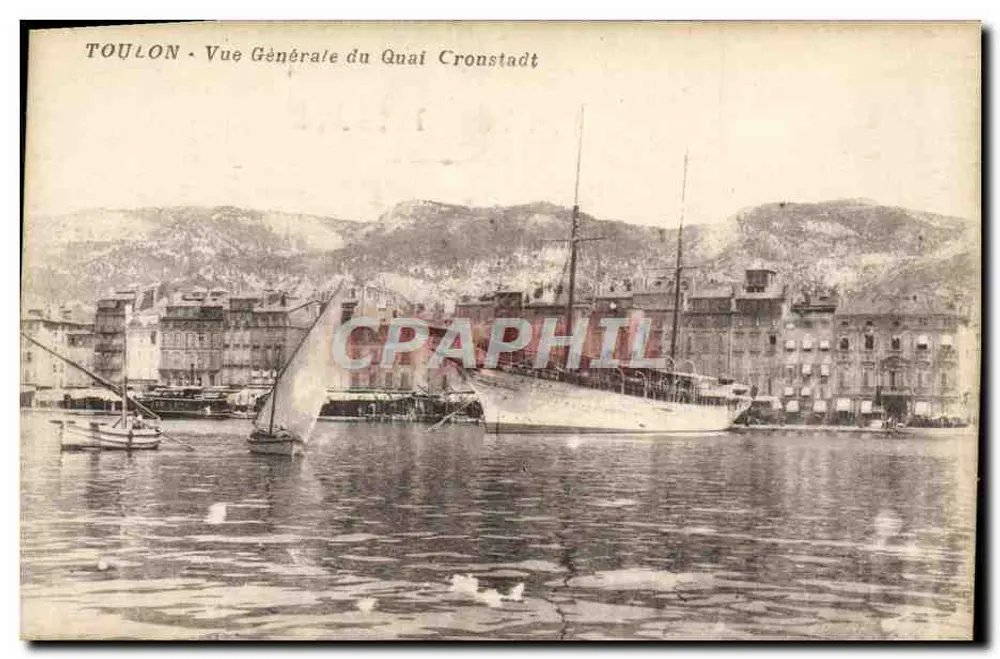 Toulon - Allgemeiner Blick auf den Cronstadt-Kai — unbekannter Verlag, Seriennummer 83 - Vorderseite
