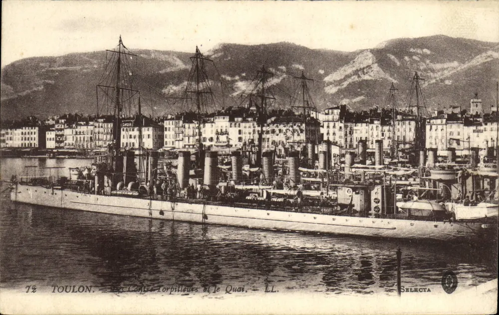 Toulon — Die Torpedoboote und der Kai — Selecta - Vorderseite