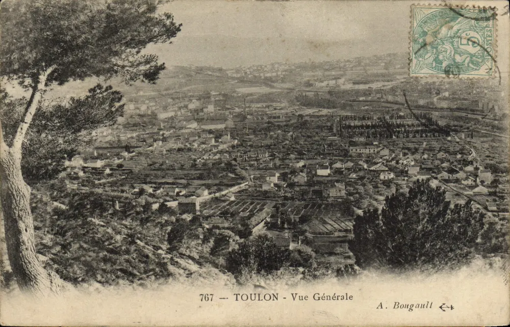 Toulon — Vista Geral — A. Bougault, n°767 - Frente