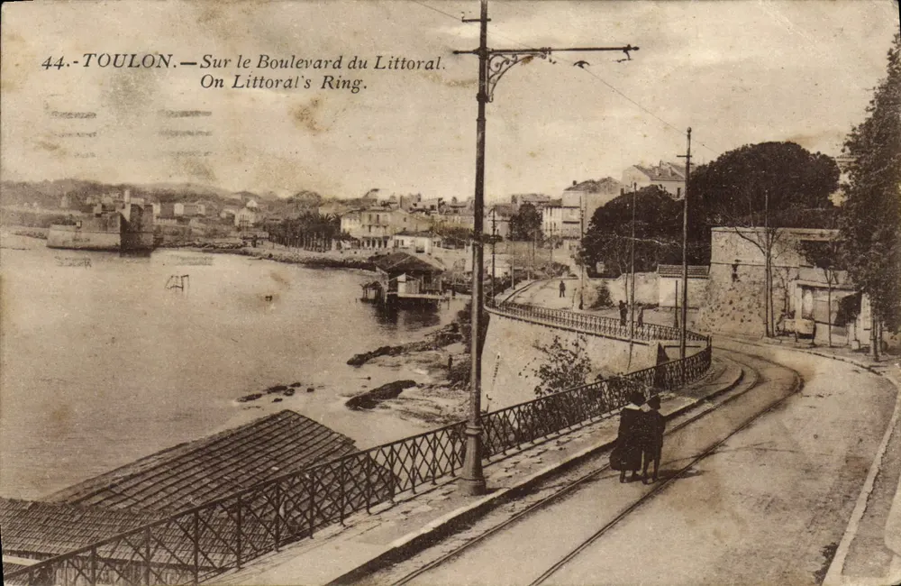 Toulon — Auf dem Boulevard du Littoral — Unbekannter Verlag, Nr. 44 - Vorderseite